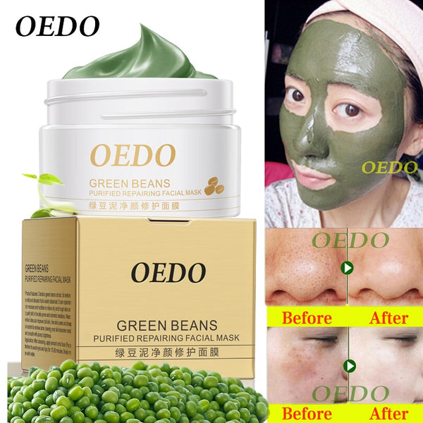 Face Cleansing Mung Bean Mud Peeling Acne Blackhead Treatment Mask