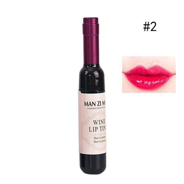 Red Wine Bottle Matte lip tint Lip Gloss Waterproof