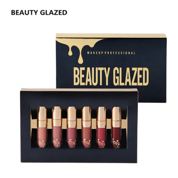 BEAUTY GLAZED 6Pcs/set  Liquid Matte Lipstick