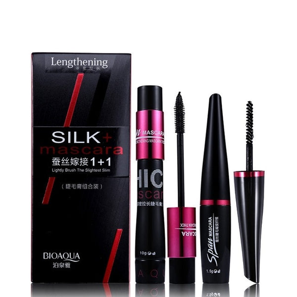 BIOAQUA Brand 2pcs/set Black Mascara