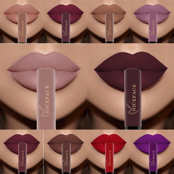 Niceface Sexy Long Lasting Waterproof Ultra Matte Liquid Lipstick