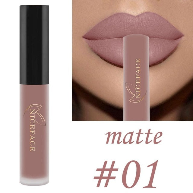 Niceface Sexy Long Lasting Waterproof Ultra Matte Liquid Lipstick