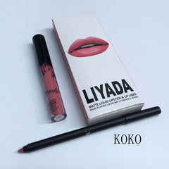 LIYADA Brand liquid matte lipstick kit lips pencil