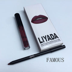 LIYADA Brand liquid matte lipstick kit lips pencil