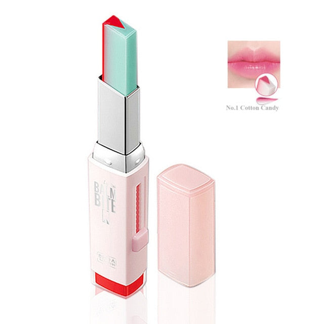 Newly Fashion Korean Bite Lipstick V Cutting Two Tone