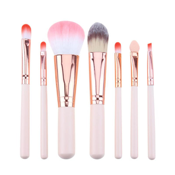 Mini Makeup brush Set Pink Cosmetics Kit