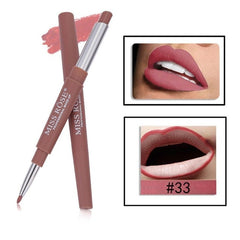 MISS ROSE 14 Color Double-end Lipsticks Lasting Lipliner