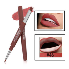 MISS ROSE 14 Color Double-end Lipsticks Lasting Lipliner