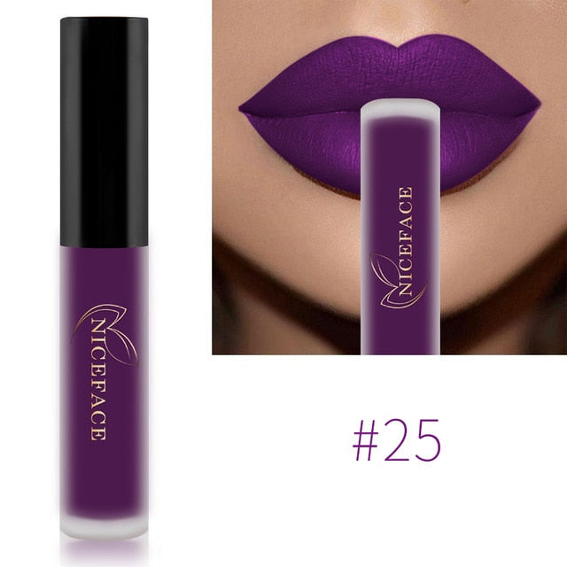 Waterproof Brand Nude Matte Liquid Lipstick Lip Gloss