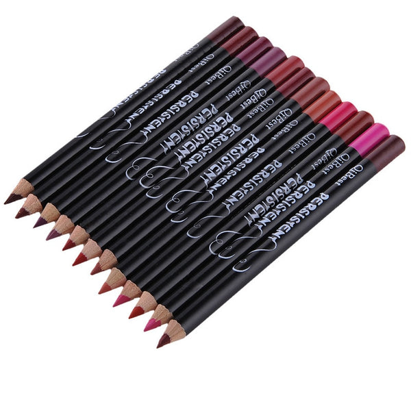 12pcs Professional Multi-functional Lipliner Pencil