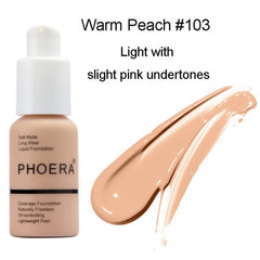 PHOERA Soft Matte Light Cream Long Lasting Liquid Face Foundation