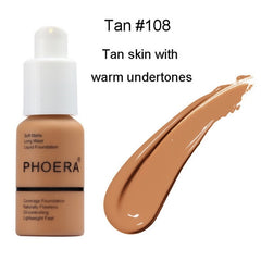 PHOERA Soft Matte Light Cream Long Lasting Liquid Face Foundation