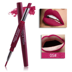 MISS ROSE 8 Color Double-end LipstickLasting