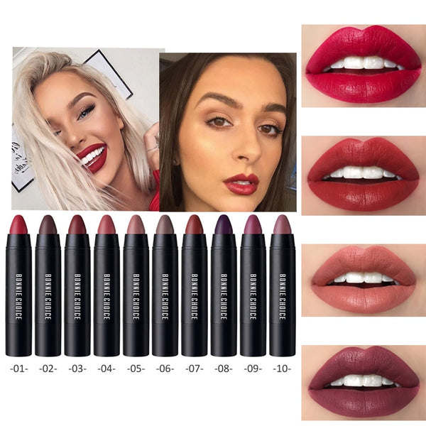 BONNIE CHOICE 10 Colors Matte Women Lipstick