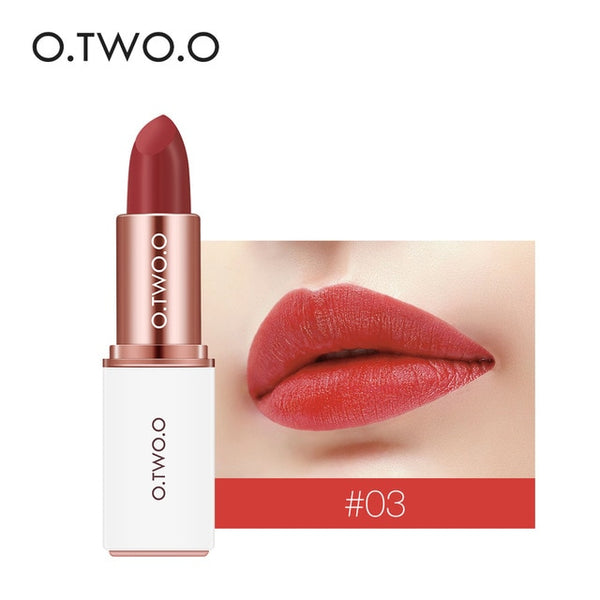 O.TWO.O 12 Colors Velvet Lipstick Moisturizer Long Lasting